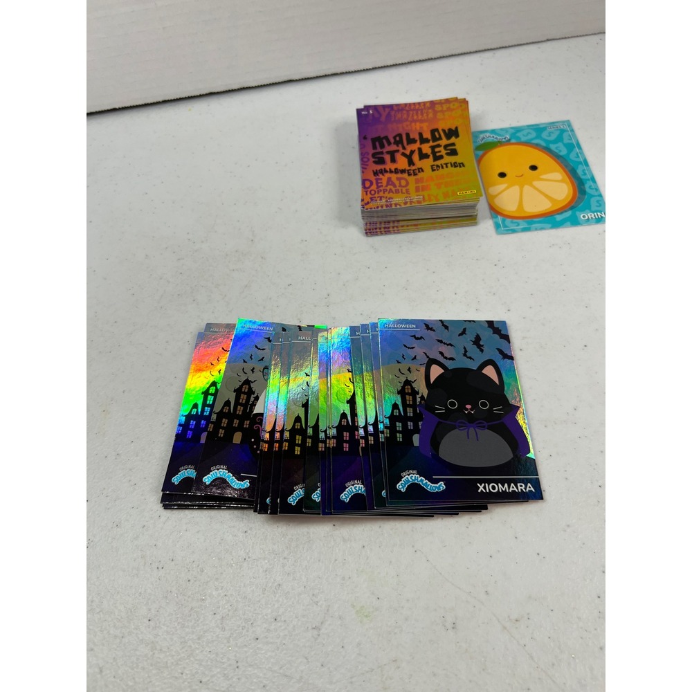 Panini Squishmallows Halloween Edition Trading Cards Lot Holo Foil Mallow Styles